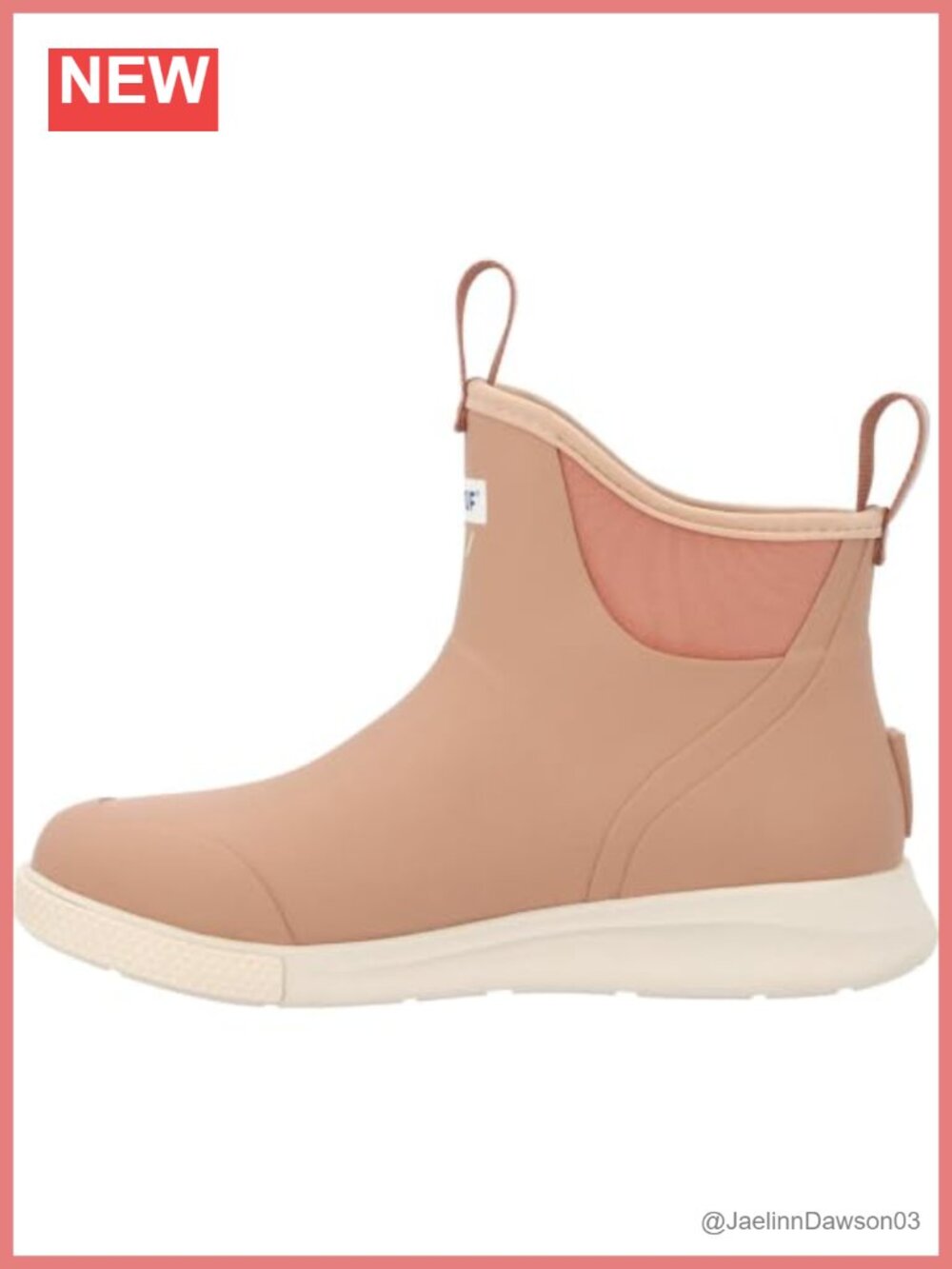 Waterproof Pull-On Ankle Deck Boot Rubber Non-Marking